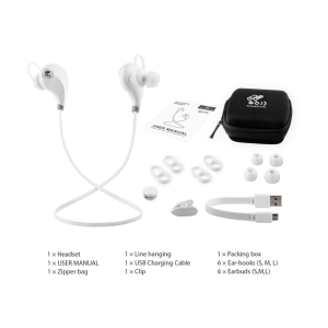 SoundPEATS Bluetooth Headset White