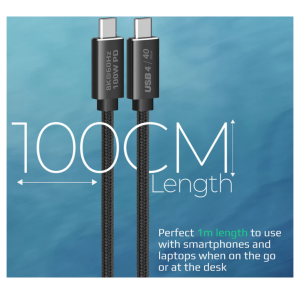 Promate 40Gbps SuperSpeed Thunderbolt 4 Cable