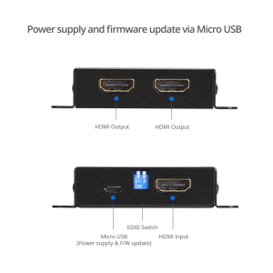 SIIG 2-Port Mini Splitter HDMI HDR