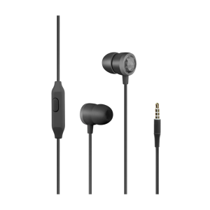 Promate Metallic HiFi Stereo In-Ear Wired Earphones Black