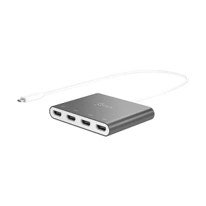 USB C to 4 Port HDMI Adapter