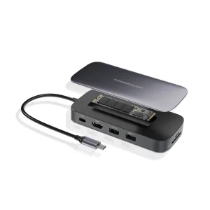 Powerology USB C Hub SSD Drive 512GB 100w