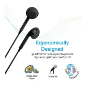 Promate Oval-curved high-performance earphones