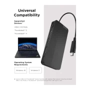 Lenovo USB-C dual display travel dock